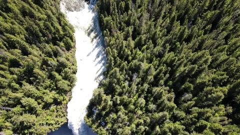 Helmcken Falls is a waterfall on the Murtle River in British Columbia Canada Stock-Footage 280375653