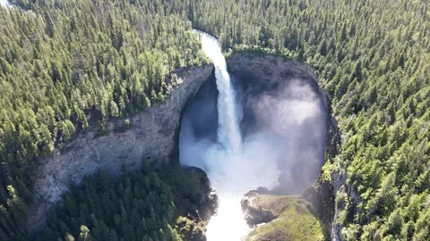 Helmcken Falls is a waterfall on the Murtle River in British Columbia Canada Stock-Footage 280376411