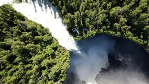 Helmcken Falls is a waterfall on the Murtle River in British Columbia Canada Stock-Footage 280377689