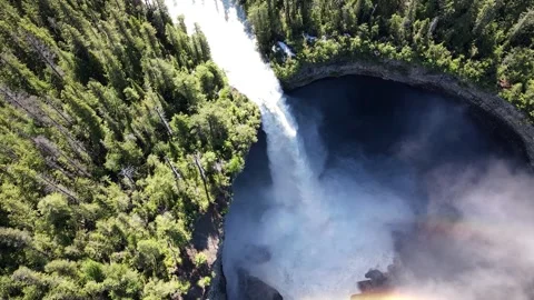 Helmcken Falls is a waterfall on the Murtle River in British Columbia Canada Stock-Footage 280377798