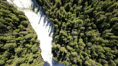 Helmcken Falls is a waterfall on the Murtle River in British Columbia Canada Stock-Footage 280377947