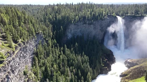 Helmcken Falls is a waterfall on the Murtle River in British Columbia Canada Stock-Footage 280378402