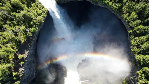 Helmcken Falls is a waterfall on the Murtle River in British Columbia Canada Stock-Footage 280378708