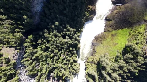 Helmcken Falls is a waterfall on the Murtle River in British Columbia Canada Stock-Footage 280378777