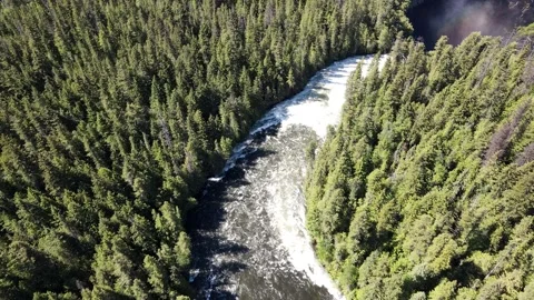 Helmcken Falls is a waterfall on the Murtle River in British Columbia Canada Stock-Footage 280378869
