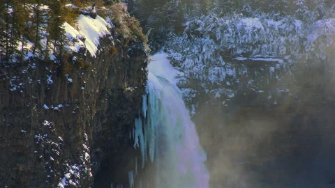 Helmcken Falls, waterfall, Myrtle River, Wells Gray Park, B.C. Stock Footage 294607704