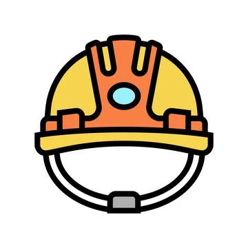 Helmet builder color icon vector illustration Ilustración de archivo