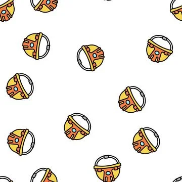 Helmet builder vector seamless pattern Ilustración de archivo