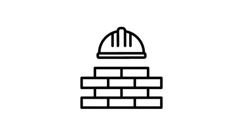 Helmet Construction Icon Animation Stock Footage 319056391