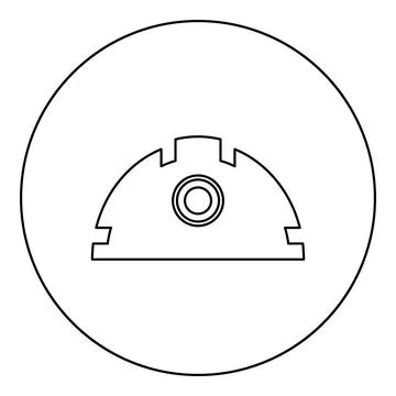 Helmet for construction safety hard hat icon in circle round black color vect 스톡 일러스트