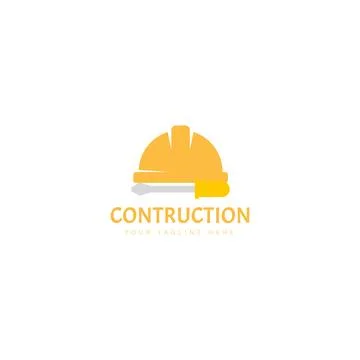 Helmet constructor with screwdriver logo design icon illustration Illustrazione stock