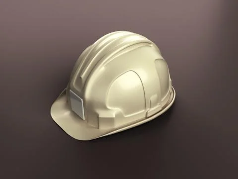 Helmet on a dark background simple construction presentation consept 3d rende Stock Illustration