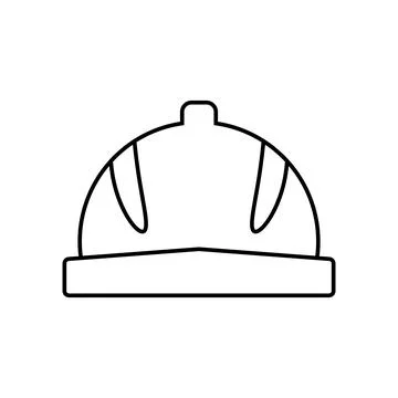 Helmet flat icon. 1st May Worker s Day. Stock Illustration