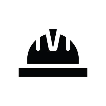 Helmet Glyph icon Stock Illustration