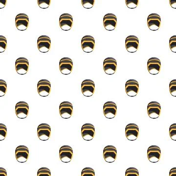 Helmet headgear pattern for protective safety equipment Illustrazione stock