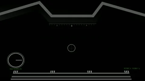 Helmet HUD &amp; Target W/Alpha Video stock 14603483