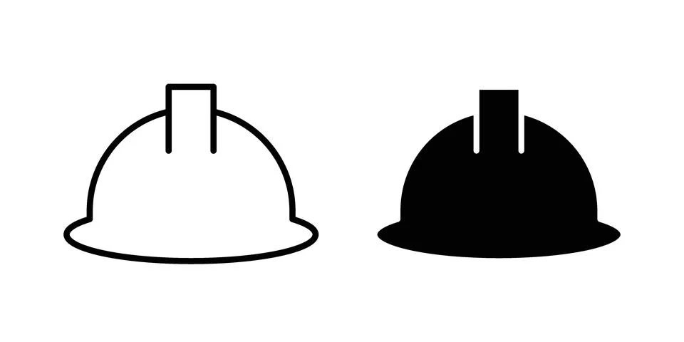 Helmet icon design. Simple Vector illustrations.. Stock Illustration