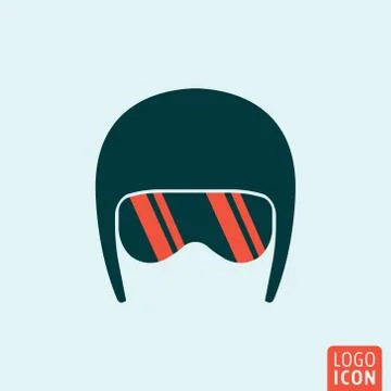 Helmet icon isolated Stock Illustration