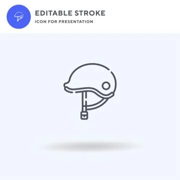 Helmet icon vector, filled flat sign, solid pictogram isolated on white, logo イラスト素材