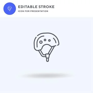 Helmet icon vector, filled flat sign, solid pictogram isolated on white, logo Stock Illustration