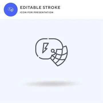 Helmet icon vector, filled flat sign, solid pictogram isolated on white, logo Stockillustratie