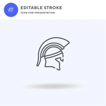 Helmet icon vector, filled flat sign, solid pictogram isolated on white, logo Illustrazione stock