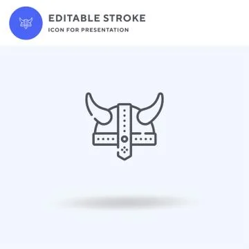 Helmet icon vector, filled flat sign, solid pictogram isolated on white, logo Illustrazione stock