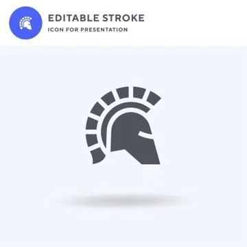 Helmet icon vector, filled flat sign, solid pictogram isolated on white, logo イラスト素材
