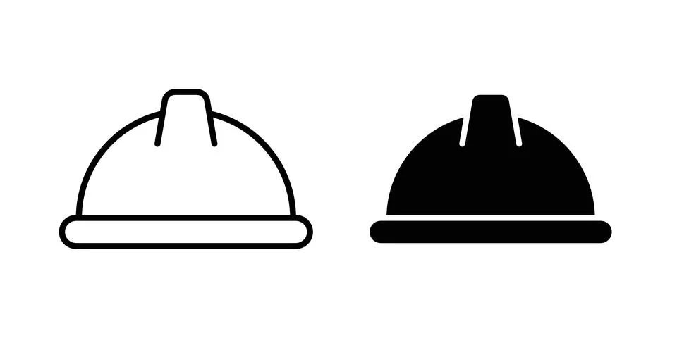 Helmet icon vector symbol graphics Stock Illustration