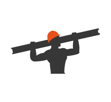 Helmet metal constructer worker industry icon. Vector graphic Stock Illustration