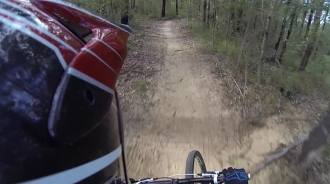 Helmet Mount Mountain Biking Stockbeeldmateriaal 50545858