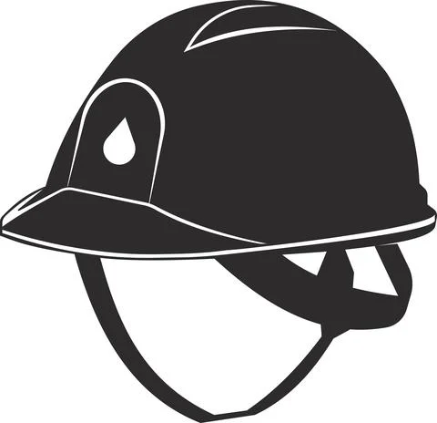 Helmet of an oilman. Vector flat image . Stock Illustration