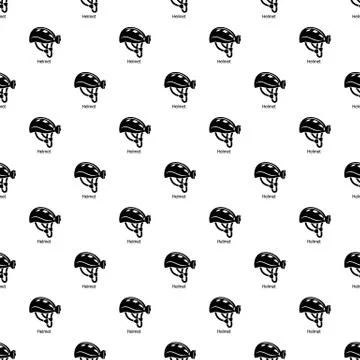 Helmet pattern seamless Stock Illustration