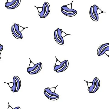 Helmet protect for cyclist vector seamless pattern Stock Illustration