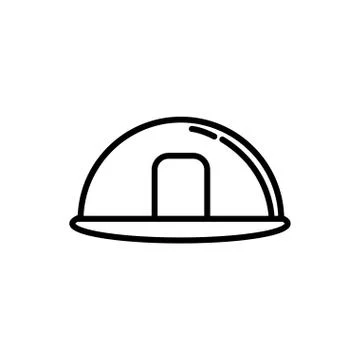 Helmet security construction accessory icon Stock Illustration