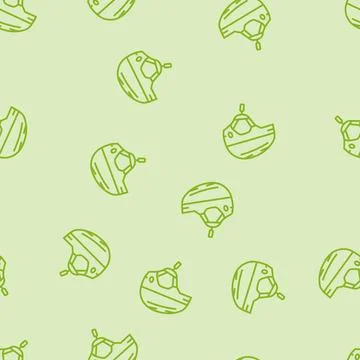 Helmet snowboard line seamless pattern Stock Illustration