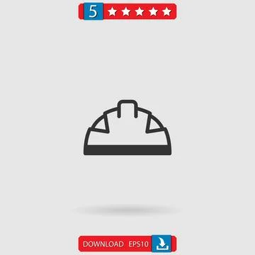 Helmet vector icon Stock Illustration