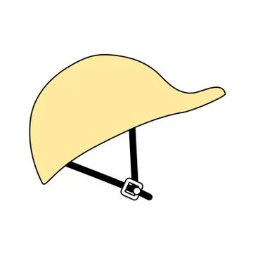 Helmet worker industrail security Illustrazione stock