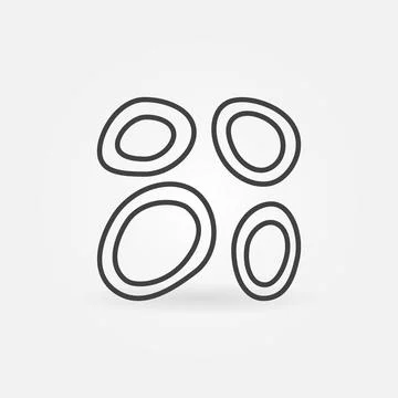 Helminth Larvae vector concept icon in outline style Illustration
