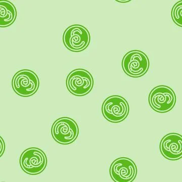 Helminth worm parasite glyph vector seamless pattern 库存插图