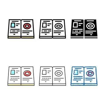 Help allowance color types icon vector Stock Illustration