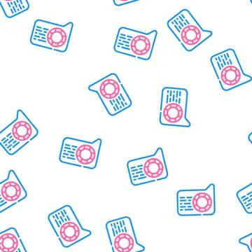 Help and advice speech vector seamless pattern Stock Illustration