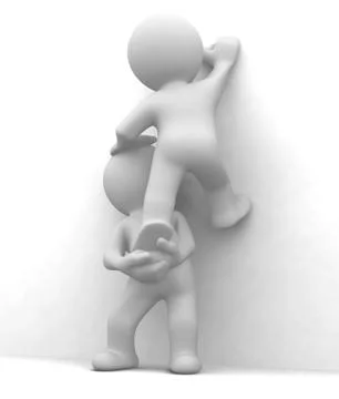 Help and escape Illustrazione stock