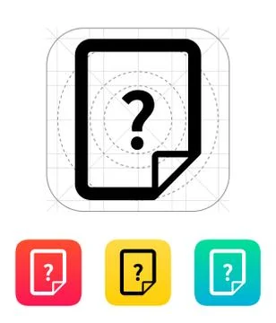 Help and FAQ file icon イラスト素材