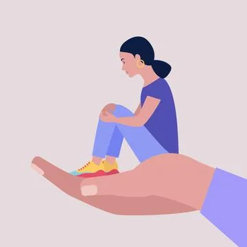 Help and support concept Stock Illustration