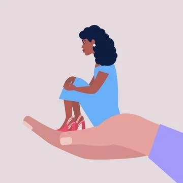 Help and support concept Stock Illustration