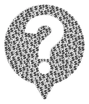 Help Balloon Collage of Dollar and Dots 스톡 일러스트