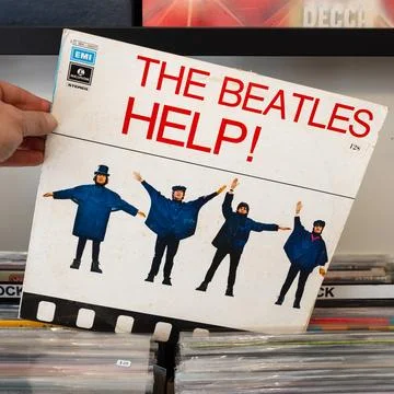 Help! The Beatles Foto stock