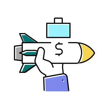 Help with business basics color icon vector illustration Stock Illustration