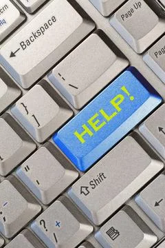Help button blue computer keyboard button with help word Copyright: xZoona... Stock Photos